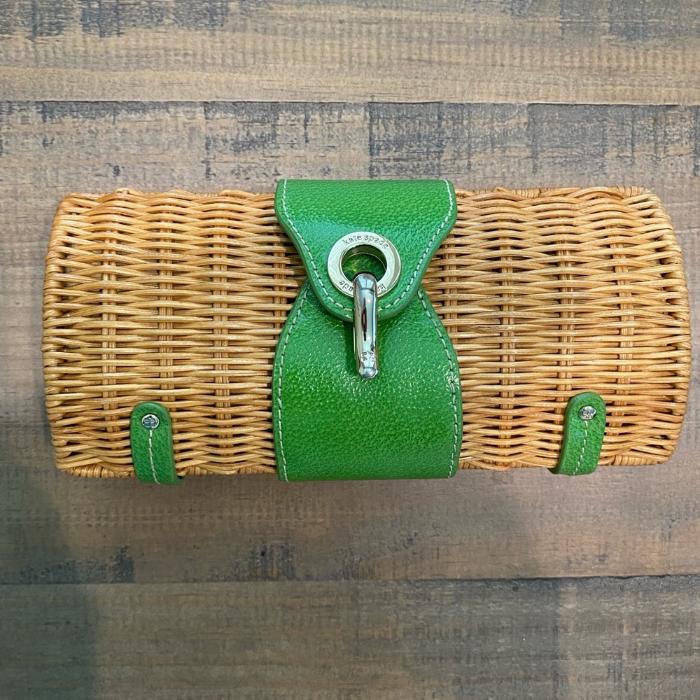 Kate Spade straw clutch